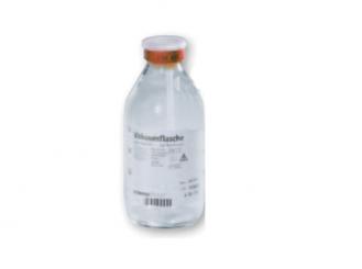 Ozon-Vakuumflaschen, 250 ml, pyrogenfrei, mit Entlüftung und Aufhängevorrichtung, Glas, CE, innensteril 1x10 Stück 