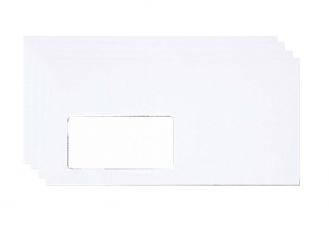 Briefumschläge DIN lang mit Fenster weiß selbstklebend 1x1000 Stück 