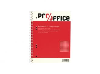 Pro/office Kollegeblock DIN A5, kariert, 80 Blatt, Spiralbindung 1x1 Stück 
