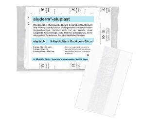 aluderm®-aluplast elastisches Wundpflaster 5 Abschnitte 10 x 6 cm 1x5 Stück 