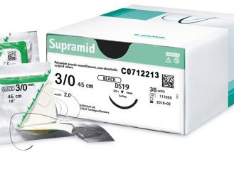 Supramid® DS19 USP 3/0 metric 2 45 cm schwarz 1x36 Stück 