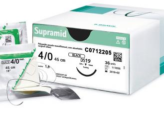 Supramid® DS19 USP 4/0 metric 1,5 45 cm schwarz 1x36 Stück 