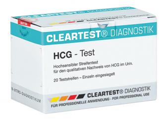Cleartest® HCG Teststreifen, einzeln eingesiegelt 1x20 Teste 