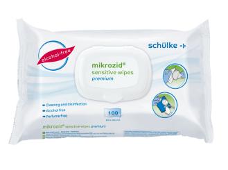 Mikrozid® sensitive wipes premium Desinfektionstücher, 20 x 20 cm 1x100 Tücher 