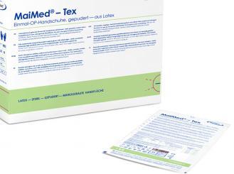MaiMed®-Tex OP-Handschuhe Latex, gepudert, Gr. 7,5 1x50 Paar 