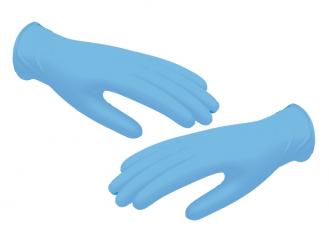 Nitril premium Handschuhe, blau, Gr. M 1x100 Stück 