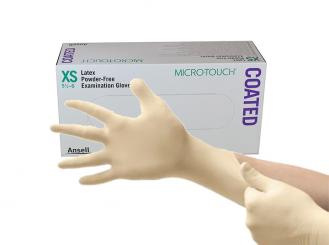 Micro-touch® Coated Latex-Handschuhe, Gr. XS 1x100 Stück 
