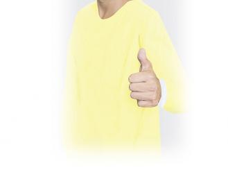 BeeSana® PP/PE Schutz-Kittel gelb 1x10 Stück 