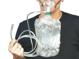 Sauerstoffmaske für Erwachsene, 1x1 Stück 