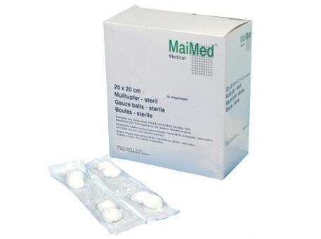 MaiMed®-Mulltupfer pflaumengroß steril 20 x 20 cm 50x4 Stück 