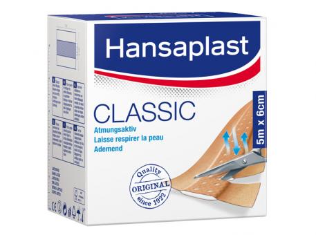 Hansaplast® Classic Wundverband, 5 m x 6 cm 1x1 Stück 