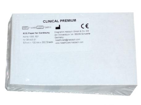 EKG-Papier Cardisuny IC501 AX/DX, Alpha 1000, 63 x 100 mm 1x300 Stück 