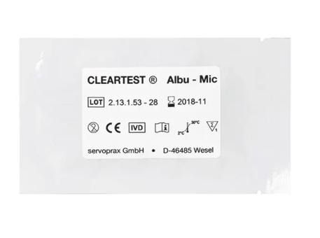 Cleartest® Albu-mic Nierenfunktions-Teststreifen, einzeln eingesiegelt 1x30 Teste 