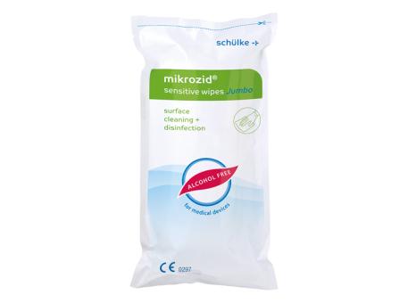 Mikrozid® sensitive wipes Jumbo Desinfektonstücher, 20 x 20 cm, Nachfülpack. 1x200 Tücher 