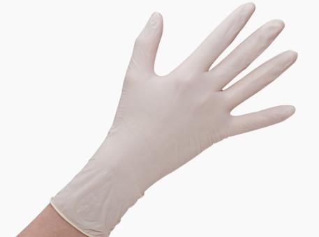 WiroMicrogrip Latex-Handschuhe Care&Serve, Gr. L 1x100 Stück 