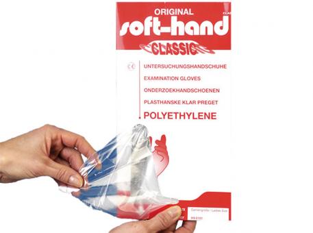 Soft-hand PE-Handschuhe, Damengröße 1x100 Stück 