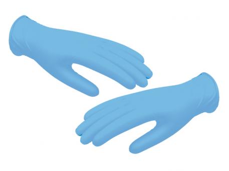 Nitril premium Handschuhe, blau, Gr. M 1x100 Stück 