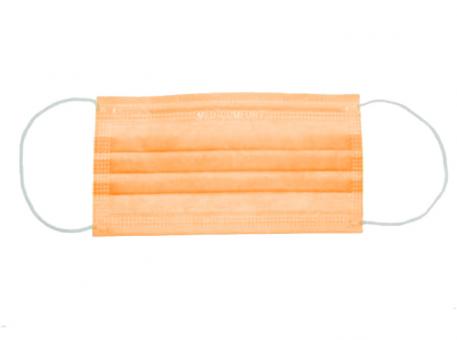 OP-Maske Med-Comfort, orange, Type II R, Vlies, 1x50 Stück 